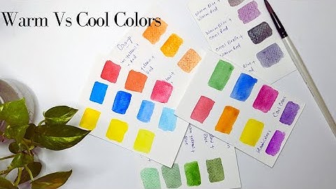 How to identify watercolor temperature | Warm Vs. Cool Colors | Mixing primary colors.