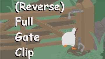 (Reverse) Full Gate Clip Tutorial w/Controller [Untitled Goose Game Any% Speedrun]