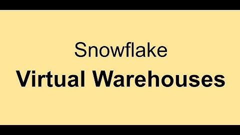 Snowflake - Virtual Warehouses