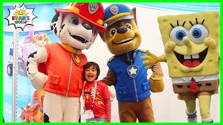 ryan meets paw patrol chase and spongebob squarepants