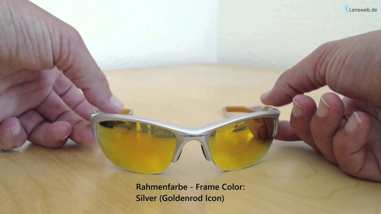 Oakley Half Jacket  - Silver - Fire Iridium - YouTube