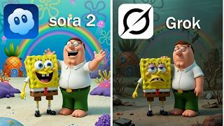 Sora 2 vs Grok Remake Iconic Scenes From SpongeBob and Family Guy