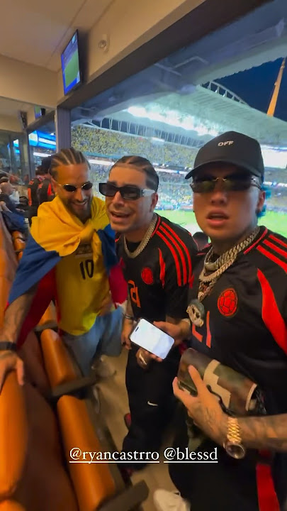 Maluma, Ryan Castro y Blessd en la Final de la Copa América 🏆🇨🇴