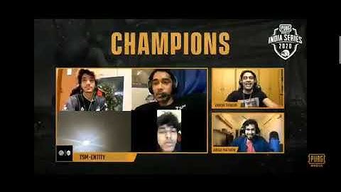 Tsm entity wins pubg mobile india series!pmis champions!