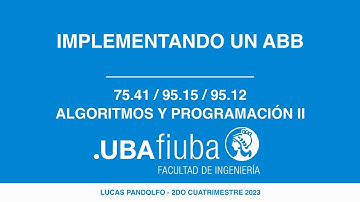 Algo2Mendez: Implementando un ABB