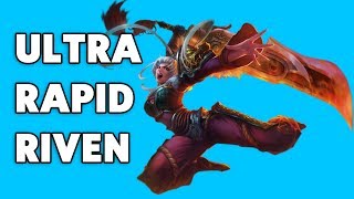 Ultra Rapid Riven (League of Legends: Ultra Rapid Fire Mode Gameplay LoL)