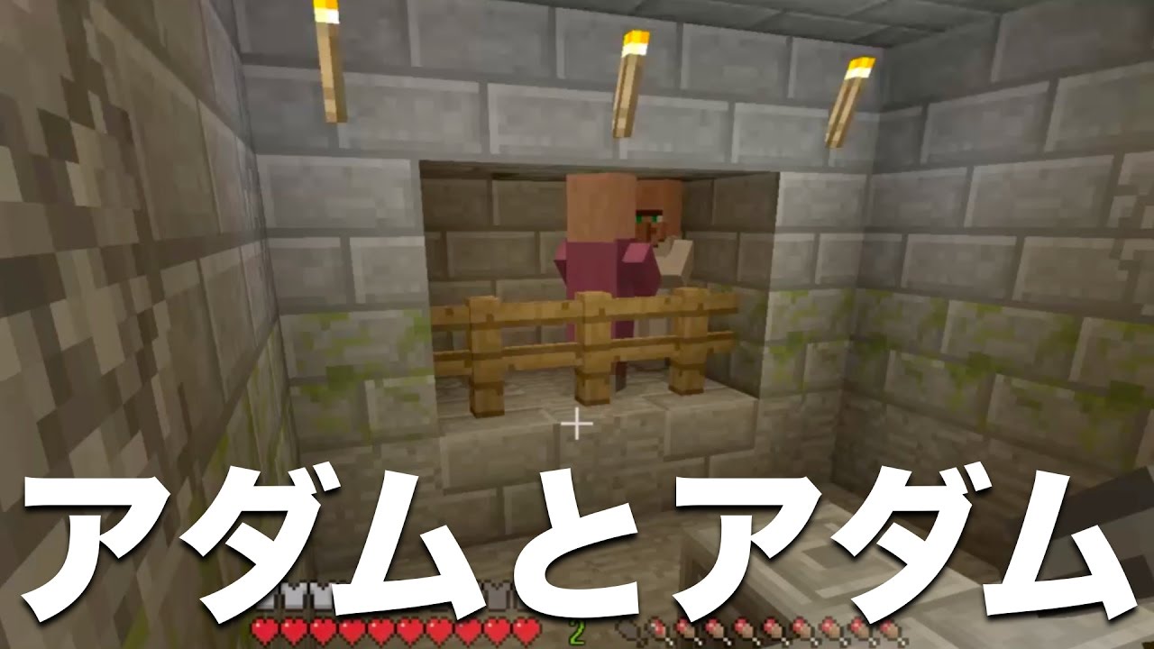 マインクラフトps4 Ps Vita 実況 神シードでマルチプレイ Part25 村人増殖 イグルー村は作れるのか アダムとアダムの物語 Youtube