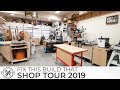 Woodworking Shop Tour 2019 - 2 Car Garage Workshop