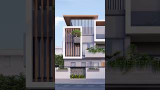 Ultra Modern House Front ElevationDesign 😍| 3D Home Design #shorts