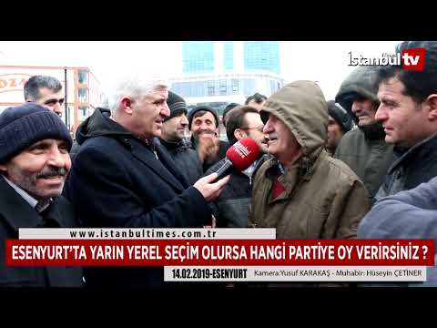ESENYURT’TA YARIN YEREL SEÇİM OLURSA HANGİ PARTİYE OY VERİRSİNİZ ?