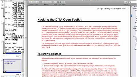 Demystifying DITA to PDF part 3 of 7