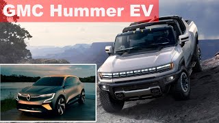 Супергрузовик Hummer EV, электрохэтчбек Renault Megane eVision и самый дешевый электромобиль в мире!