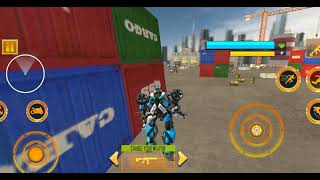 Flying Police Eagle Bike Robot Hero:Robot Games screenshot 3