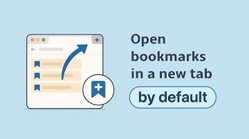 Open bookmarks in a new tab