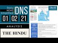 THE HINDU Analysis, 01 February 2021 (Daily News Analysis for UPSC) – DNS