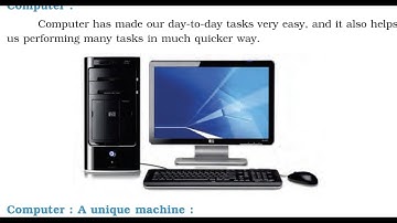 Class 4 PSEB My World(Environmental Studies book)-Computer: A Unique Machine Chapter 22 #educational