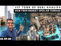 Invited to visit the highest open air terrace of burj khalifa s06 ep98  middle east motorcycle