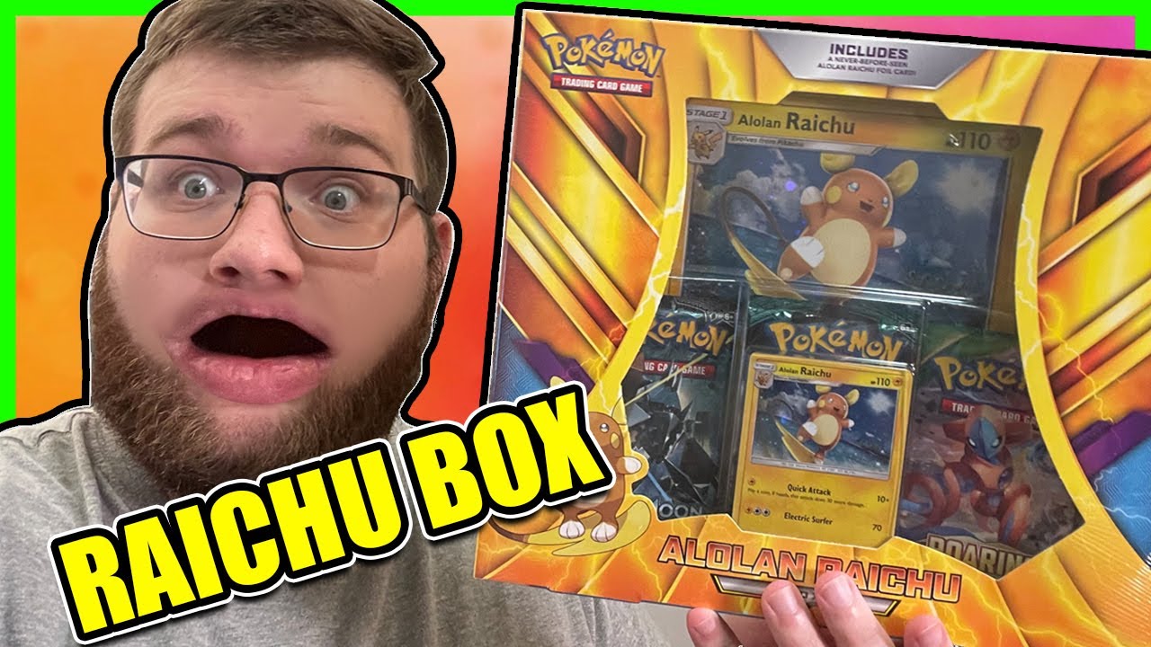 Alolan Raichu Box Pokemon Card Opening