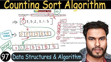 97 - Counting Sort Algorithm - Explained | Time & Space Complexity | Data Structure