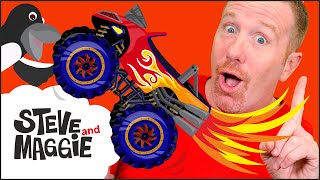 monster truck toys for kids from steve and maggie magic birthday present more wow english tv