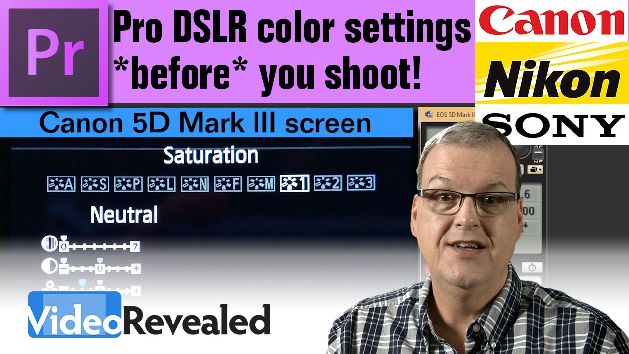 Pro DSLR color settings *before* you shoot! - YouTube