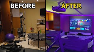 The Dream Home Basement Makeover! (Movie Theatre and Home Gym)