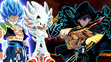 Gogeta V3.5 OP (all form) & Shadic V2 OP (all form) VS Sung Jin Woo OP (all form) in Mugen