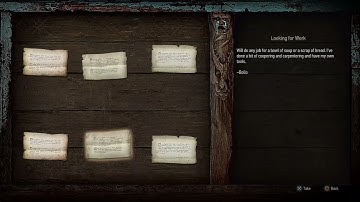 NOTICES: Looking for Work (Witcher 3 In-Game Lore Read Aloud)