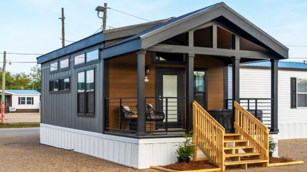 Absolutely Gorgeous APS-522A Park Models from Park Model Homes - YouTube
