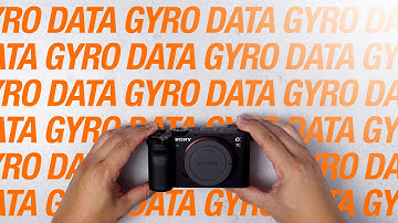 CONFIRMED! SONY A7C HAS GYRO DATA!! Let me show you...