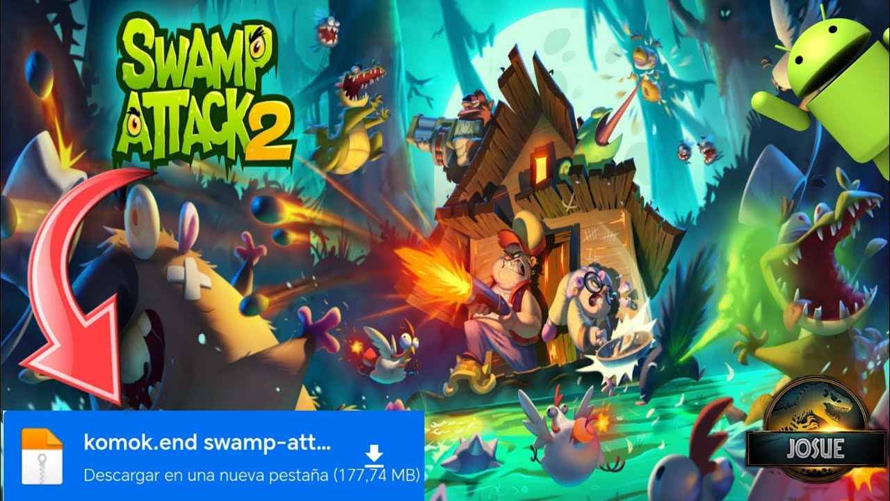 Swamp attack 2 Mod Hack dinerodiamantes infinitos APK Android e