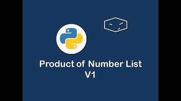 product of numbers list v1 in python 😀