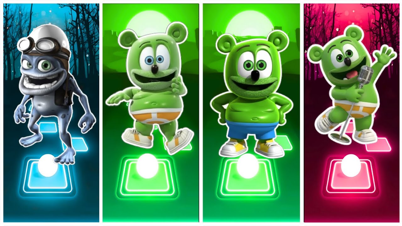 Crazy Frog 🆚 Gummy Bear exe 🆚 Gummy Bear 🆚 Gummy Bear Song Cover 🎶 Tiles Hop EDM Rush