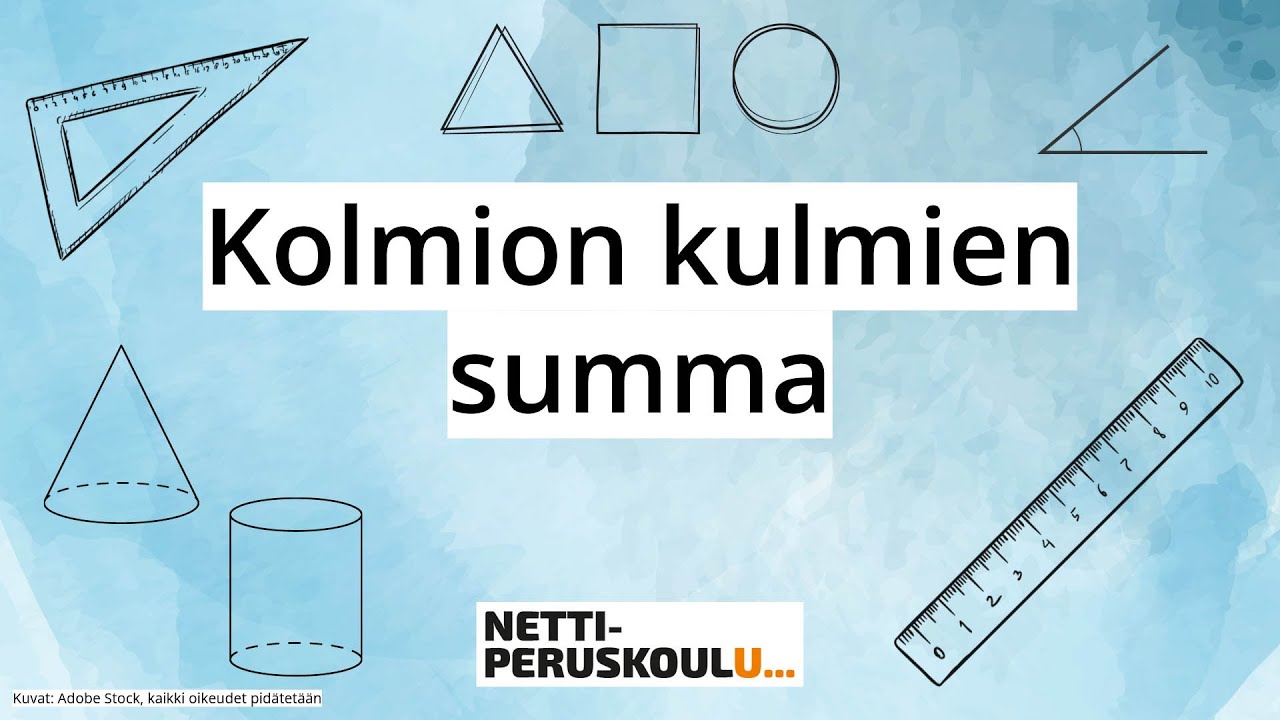 ama3: Kolmion kulmien summa (perusopetus)