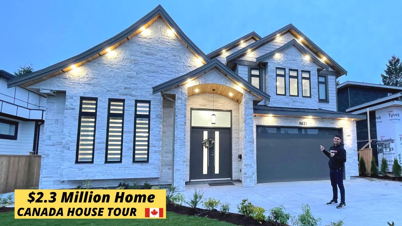 Canadian Houses| Inside a $2,300,000 House| Life In Canada| Houses in Surrey British Columbia Canada