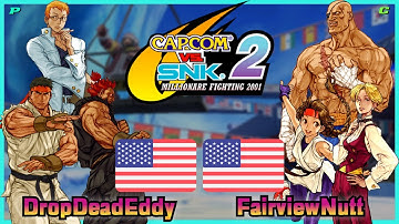 Capcom Vs. SNK 2 || DropDeadEddy 🇺🇸 VS 🇺🇸 FairviewNutt || FLYCAST FIGHTCADE 2