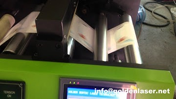 Roll to Roll Sticker Label Laser Cutting Machine