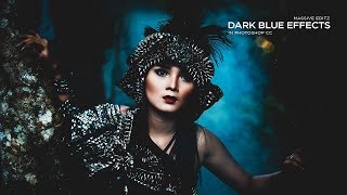 Dark Blue Color Grading Effect in Photoshop Tutorial | Camera Raw Filter | By Massive Editz screenshot 5