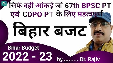 Bihar Budget 2022-23| 68th BPSC Prelims| 68th BPSC PT| BPSC 2023| Noble IAS PCS |