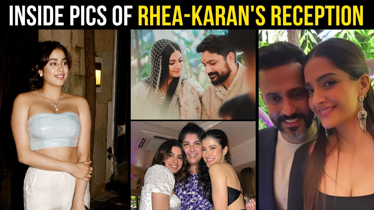 INSIDE Rhea Kapoor-Karan Boolani's WEDDING reception | Sonam, Shanaya, Khushi, Janhvi & others