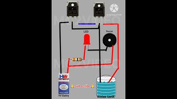 ⚡Water Tank overflow Alarm system connection #electrical #automobile #electronicmusic #shorts