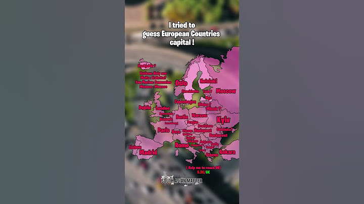 I tried to guess European Countries Capital! #shorts #mapping #europe