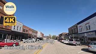 【4K60】 Illinois Town Local Driving: Rantoul, Illinois