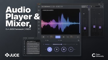 CS213 A2 – SpoFCAI | Audio Player & Mixer using JUCE (C++) | Cairo University – Dr. Mohamed El-Ramly