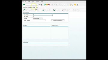 Part 1|| How to schedule a job in SAP || SM36 T-code