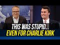 SERIOUSLY?!?! Watch Charlie Kirk Claim Living in Tall Buildings Causes People to be Liberal!