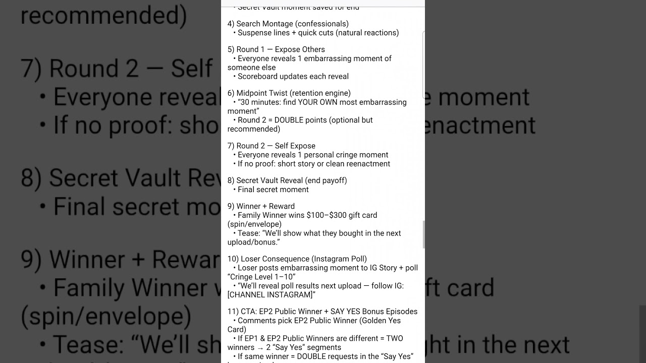 EPISODE 2 — Short Version “CRINGE” (Embarrassing Vault Challenge)