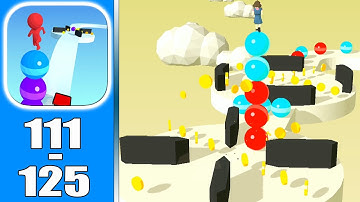 Stack Rider (IOS/Android) Gameplay Walkthrough All Levels (Level 111-125)