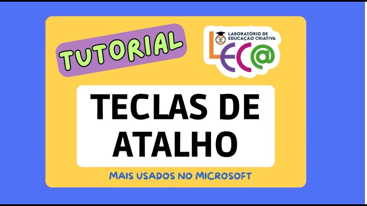 Tutorial: As principais teclas de atalho - YouTube