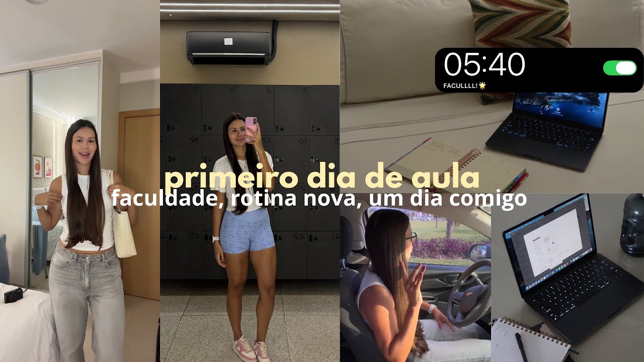 vlog 1º dia de aula | faculdade, rotina produtiva, um dia comigo…
